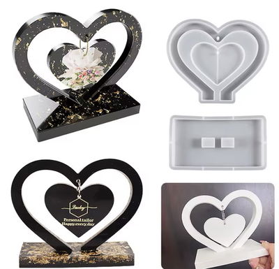 Moldé corazón portarretratos 