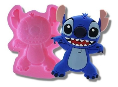 Molde Silicona Stitch Personaje Porcelana Fondant