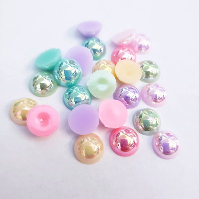 Media perla 6mm x 25 gramos 1 color por paquete.  (Consultar colores disponibles)