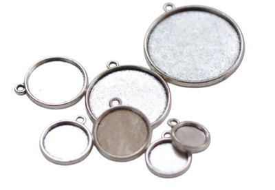 Dije níquel x 10un 2cm redondo ideal para resina