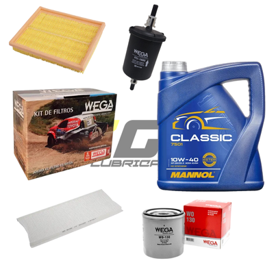 Kit Service Corsa-Agile 1.4 8V / 1.6 8V Nafta + Aceite Mannol 10w40