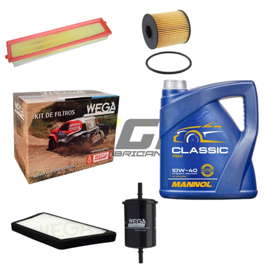 Kit Service Peugeot 207 1.6 Compact + Aceite Mannol 10w40