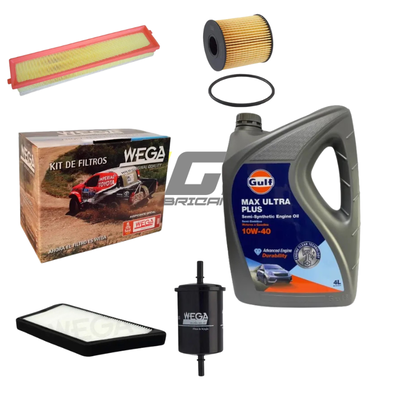 Kit Service Peugeot 207 1.6 Compact + Aceite Gulf 10w40