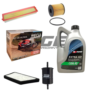 Kit Service Peugeot 207 1.6 Compact + Aceite Puma 10w40