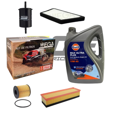 Kit Service Peugeot 207 1.4 Compact + Aceite Gulf 10w40
