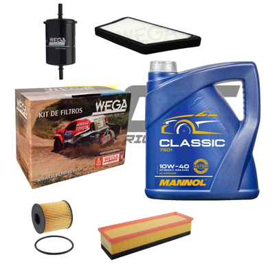 Kit Service Peugeot 207 1.4 Compact + Aceite Mannol 10w40