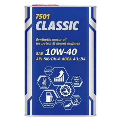 Aceite para motor Mannol semi-sintético 10W-40 para auto/camioneta de 1 unidad x 1L