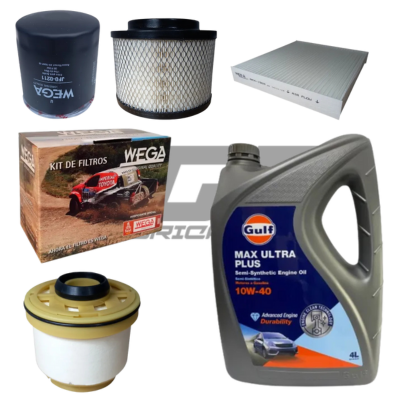 Kit Service Filtros Hilux 2005 a 2015 3.0/2.5 Diesel + Aceite Gulf