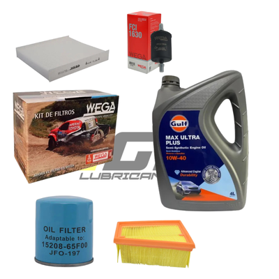 Kit Service Sandero 1.6 16V Nafta + Aceite Gulf 10w40