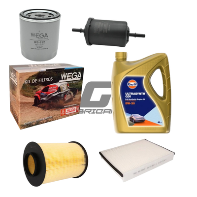 Kit Service Ford Focus 1.6 / 2.0 Nafta + Aceite Gulf 5w30