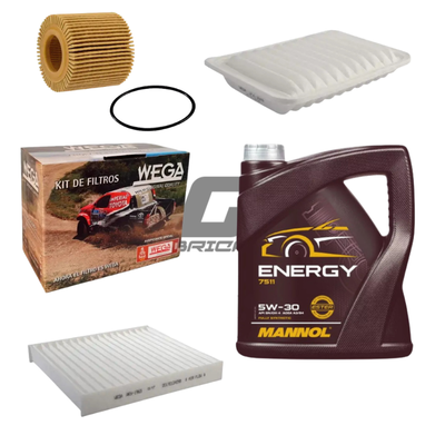 Kit Service Corolla 1.8 Nafta + Aceite Mannol 5W-30 