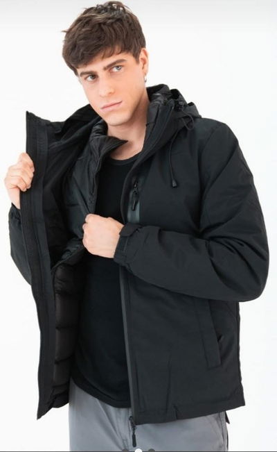 Campera 2 en 1 Impermeable Hombre