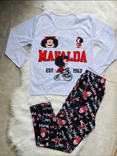 Pijama Mafalda Talle Especial 5 6 y 7