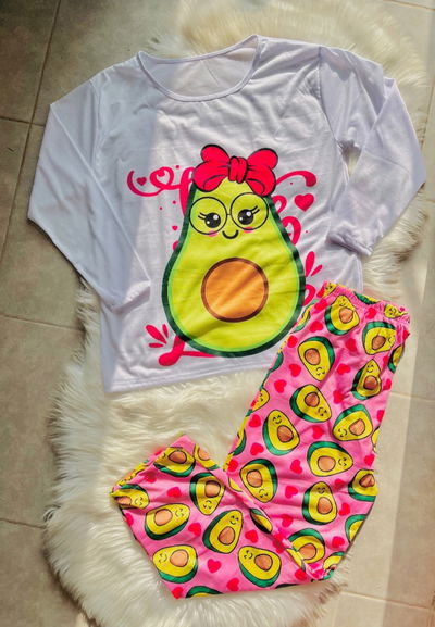 Pijama Paltitas Talle Especial 5 6 y 7