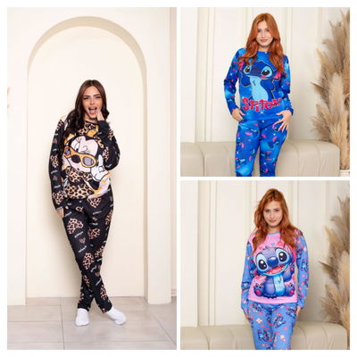 Pijama Stich Minnie Talle 2 3 y 4