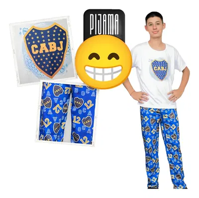 Pijama Hombre BOCA Escudo M/c