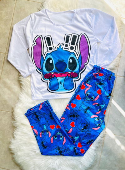 Pijamas Stich Corazón Talle 2 3 y 4
