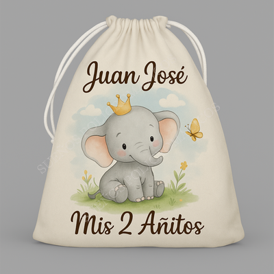 25 Bolsitas Personalizadas De Tela 20x16.5 cm