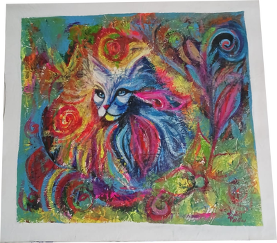 Renacer Felino Obra Original