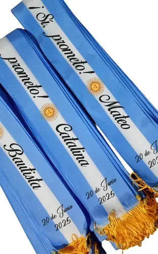 Banda para Jura de la Bandera Personalizadas