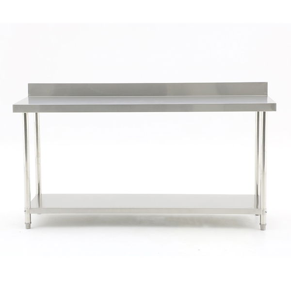 Mesa desarmable con zócalo y estante 