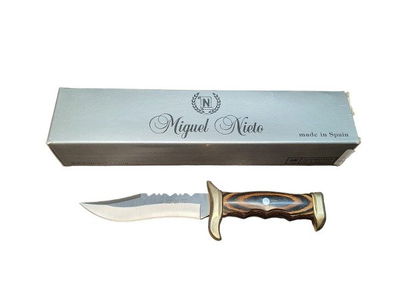 Cuchillo Miguel Nieto Alpina 8502 C Vaina D Cuero Vacuno