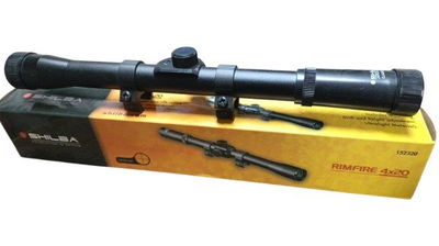 Mira Telescopica Shilba Modelo Rimfire 4x20 Con Anillas
