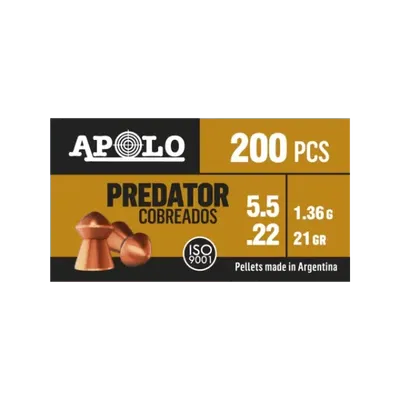 BALINES COBREADOS PREDATOR 5.5 X 200