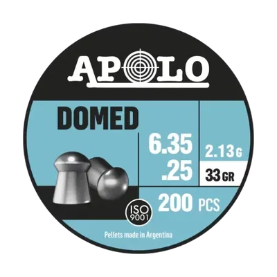 BALINES APOLO DOMED 6.35 X 200 33 GR