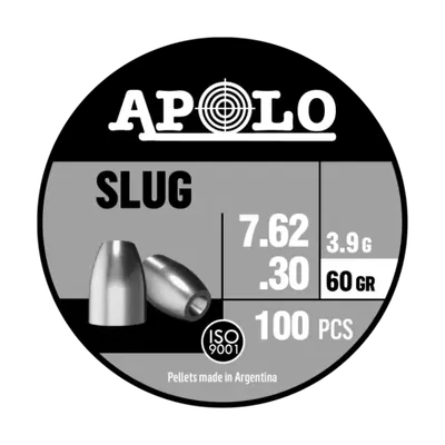BALINES APOLO SLUG CAL 7.62 X 100 60 GR