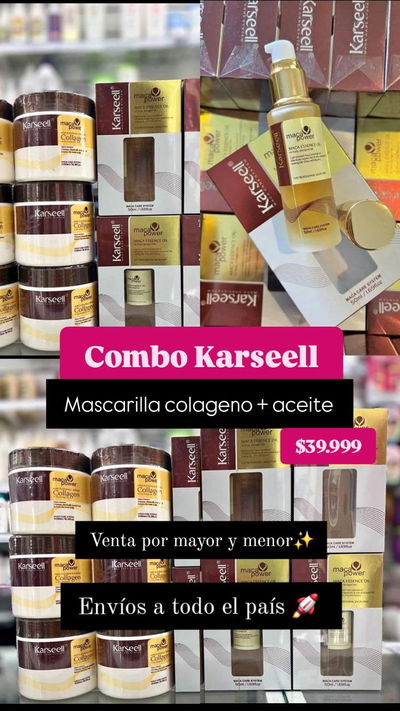 Combo Karseell.  Mascarilla y aceite 