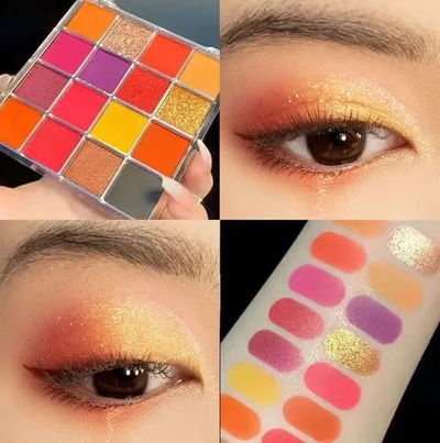 Paletas de sombras Miss Lara x16 tonos