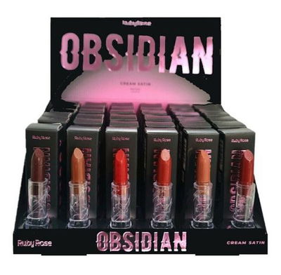Labial Ruby Rose obsidian