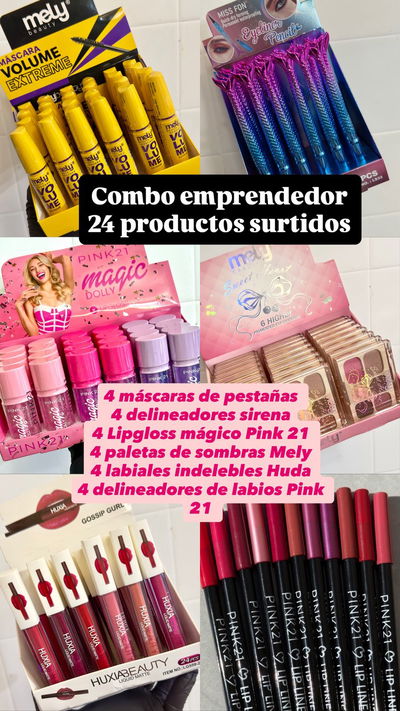 Combo emprendedor 24 productos surtidos 