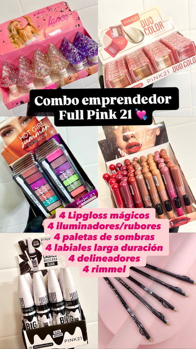 Combo emprendedor full Pink 21 (24 unidades)