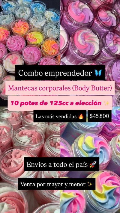 Kit 10 mantecas corporales 