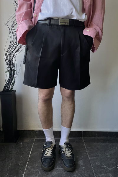 Bermuda sastrera negra T42