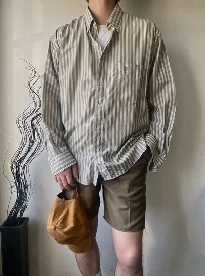 Camisa S. Laurent olive