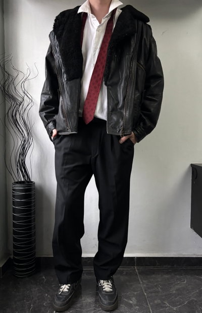 Leather jacket cruzada
