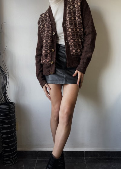 Cardigan choco shine