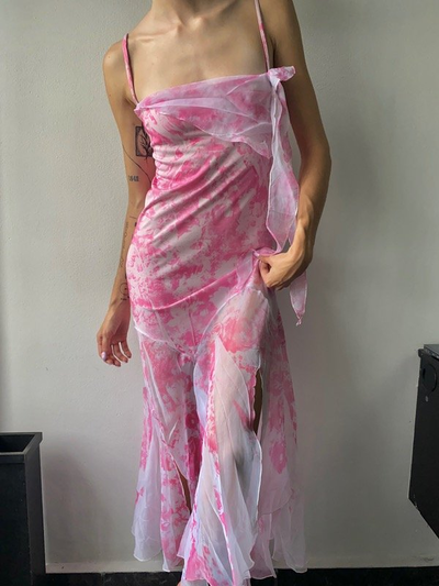 Vestido batik pink