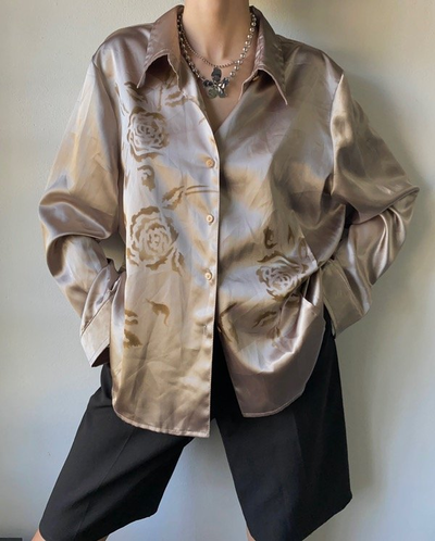 Camisa seda gold