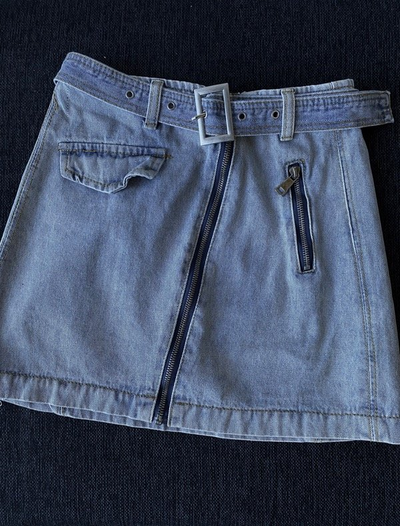 Pollera denim metal
