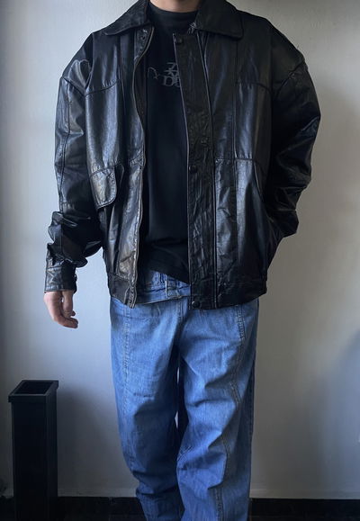 Leather jacket daily