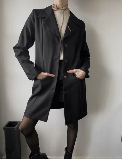 Maxi blazer black