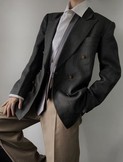 Blazer gold buttons