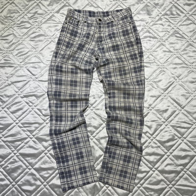 Check Corduroy Pants