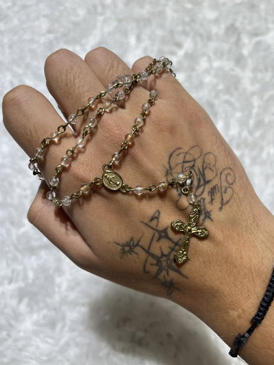     Golden Crystal Rosary