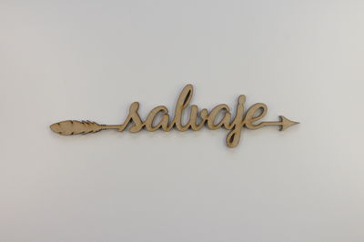 Flecha con Leyenda "Salvaje"