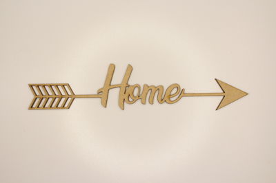 Flecha con Leyenda "Home"